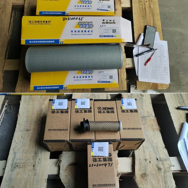 XCMG Hydraulic Filter 250200471 800101519 803079928 for ZL50G/XS162J Wheel Loader - Image 2