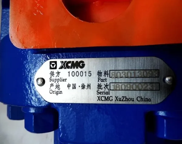XCMG ZL50G Hydraulic Gear Pump 803013093 P7260-100/10 (1151412009) - Image 3
