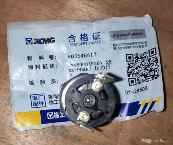 XCMG Pressure Switch Loader Parts 803546617 X208908(PS67-2MRZ-9BAR) xcmg Spare Parts — изображение 3