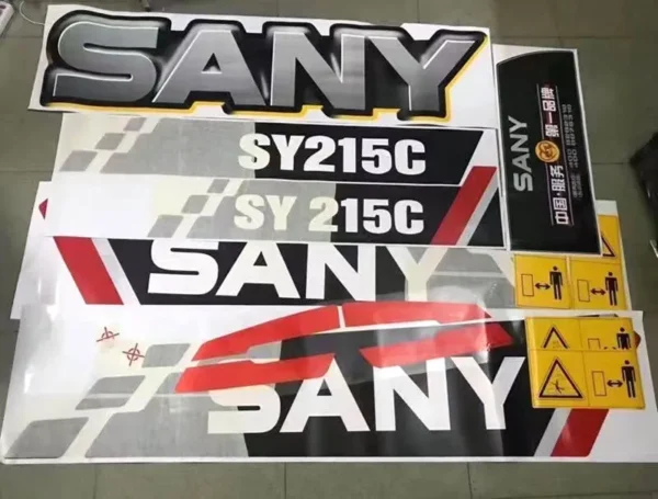 Sany SY215C Excavator Full Body Decal Kit for Sany Series - Image 6