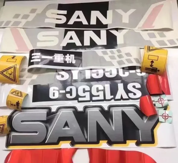 SANY SY215C-9 Excavator Full Decal Sticker Kit Compatible with SY215C-9 - Image 4