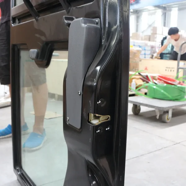 SANY SY75C Excavator Side Door Glass Assembly - Genuine OEM Replacement Part - Image 3
