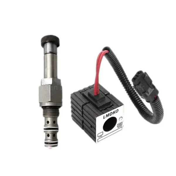 Sany SY60/SY65/SY75/SY135 Pilot Safety Lock Solenoid Valve Coil 60082838 - Image 2