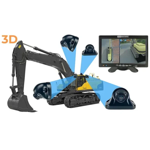 SANY SY490 Excavator Camera Kit - Universal Fit for All Models - Image 4