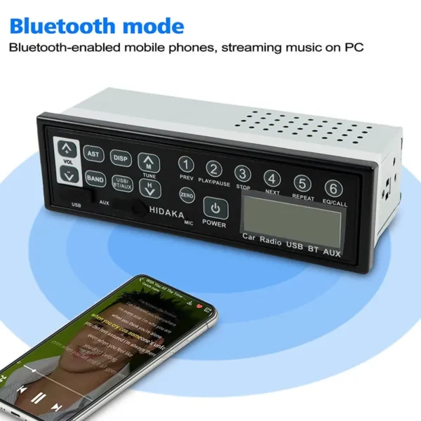 M200 Radio Universal Car Bluetooth USB AUX-in 24 Volt Excavator Radio for Komatsu Sumitomo Kobelco Takeuchi Excavator Parts - Image 6
