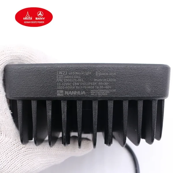 Sany Excavator Genuine LED Work Light with Hydraulic Solenoid Valve for SY485/SY215C/LW210B - Image 6