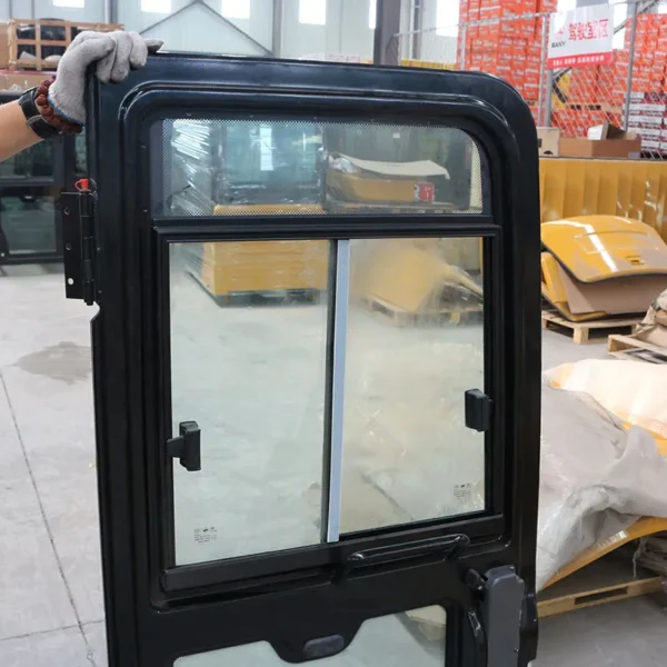 SANY SY75C Excavator Side Door Glass Assembly - Genuine OEM Replacement Part - Image 2