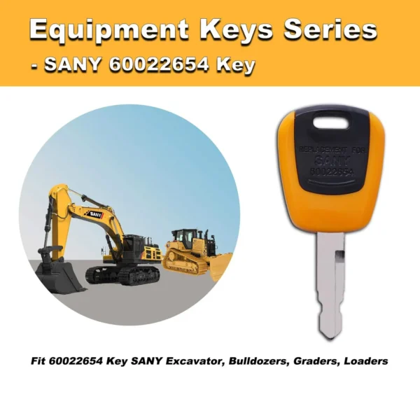 Original SANY 60022654 Plastic Key with Logo for Excavator Parts - Image 4