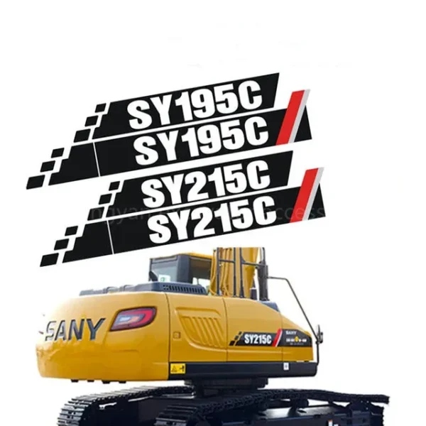 SANY SY215C-9 Excavator Full Decal Sticker Kit Compatible with SY215C-9 - Image 2