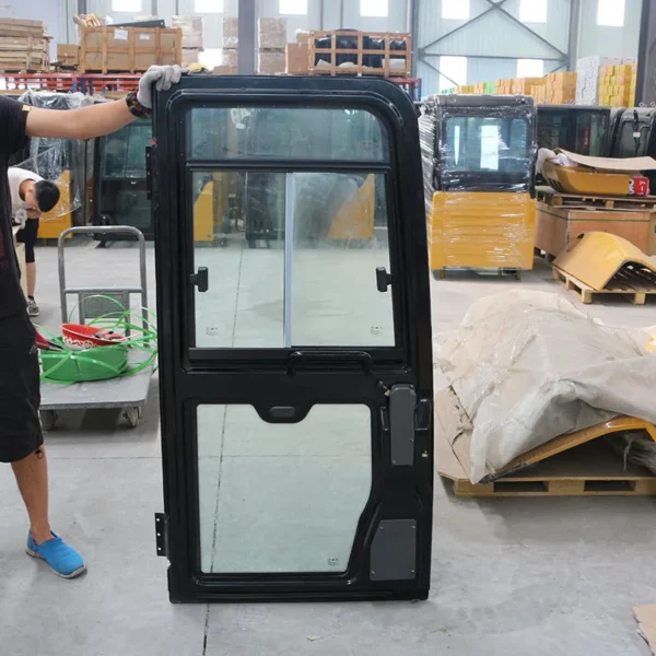 SANY SY75C Excavator Side Door Glass Assembly - Genuine OEM Replacement Part - Image 4