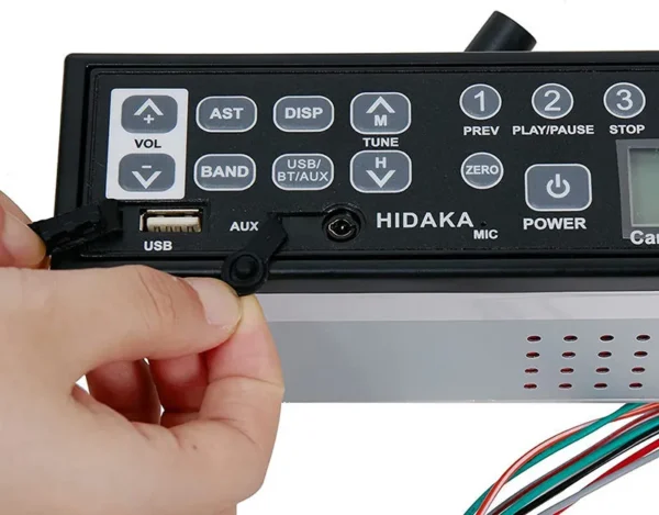 24V Universal Excavator Bluetooth Radio with USB/AUX | Hitachi Komatsu Kato OEM - Image 6