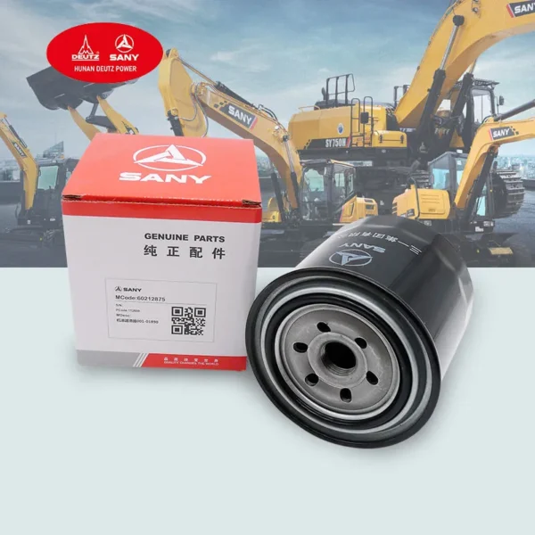 Genuine SANY SY60 Excavator Oil Filter 60212875 for Kubota Engines - Image 3