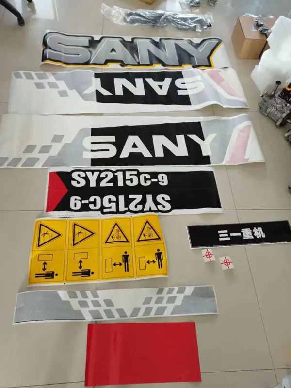 SANY SY215C-9 Excavator Full Decal Sticker Kit Compatible with SY215C-9 - Image 5