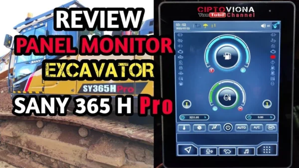 Genuine SANY Excavator Monitor Display OEM 14274675 - Image 4