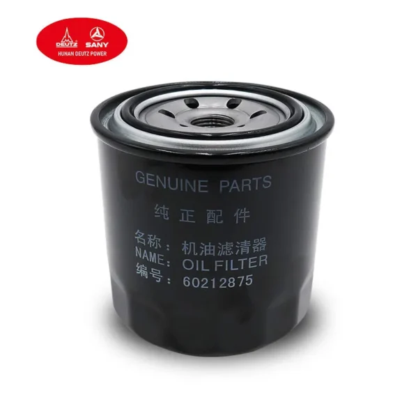 Genuine SANY SY60 Excavator Oil Filter 60212875 for Kubota Engines