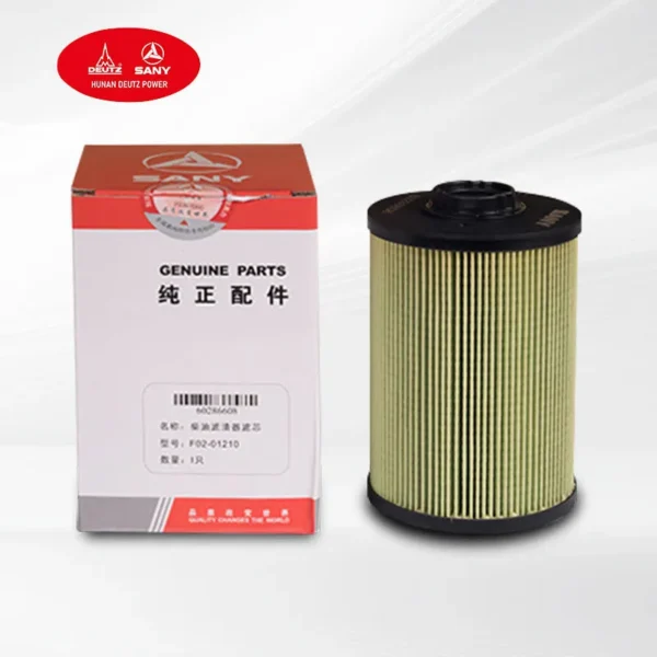 SANY SY215-10 Excavator Genuine Fuel Filter F02-01210 (60286608) | CE & ISO Certified