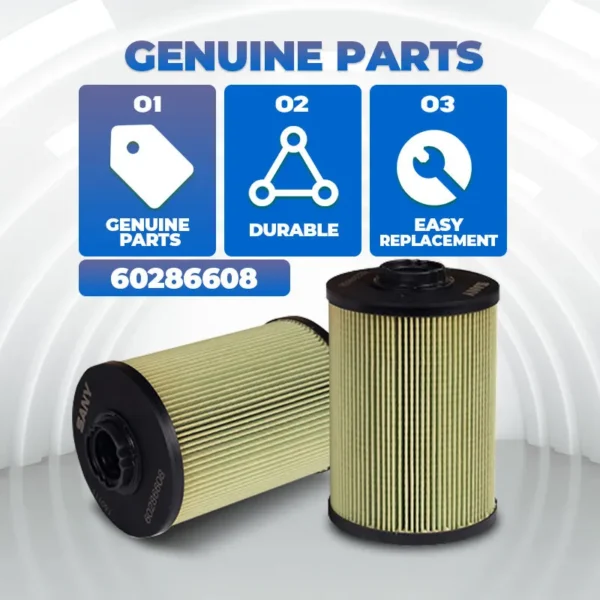 SANY SY215-10 Excavator Genuine Fuel Filter F02-01210 (60286608) | CE & ISO Certified - Image 4