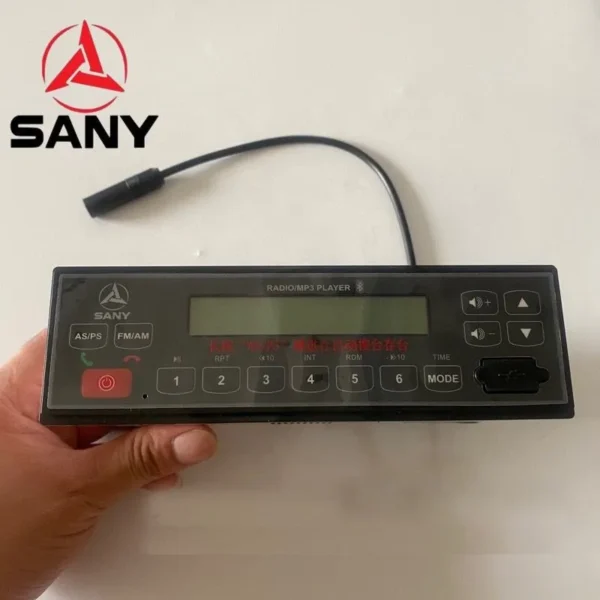 SANY Excavator Bluetooth Radio with USB Receiver | SY75-SY305 Series