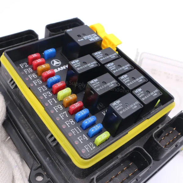 SANY SY75C Excavator Fuse Box & Relay Panel Assembly | Genuine OEM Part