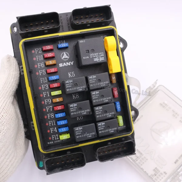 SANY SY75C Excavator Fuse Box & Relay Panel Assembly | Genuine OEM Part - Image 4