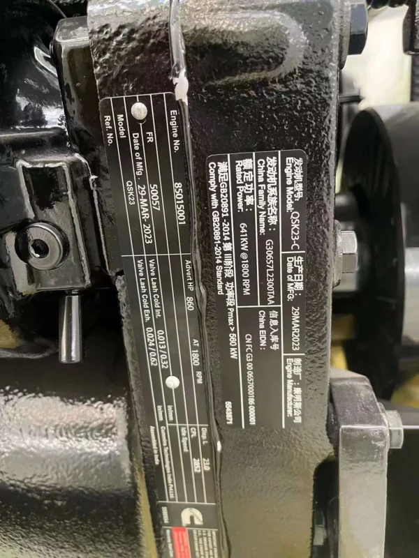QSK23-C 567kW Tier2 Diesel Engine 160102230002A for Komatsu 1250/XCMG 1250 Excavator for Machinery Repair Shops - Image 4