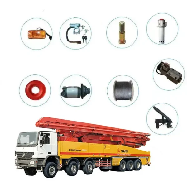 Sany Genuine Concrete Pump Spares: Cilindro idraulico, Arm & Valve Components - Image 6