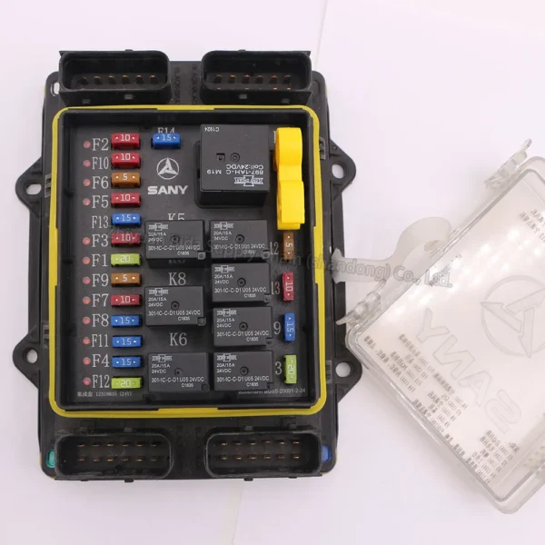 SANY SY75C Excavator Fuse Box & Relay Panel Assembly | Genuine OEM Part - Image 2
